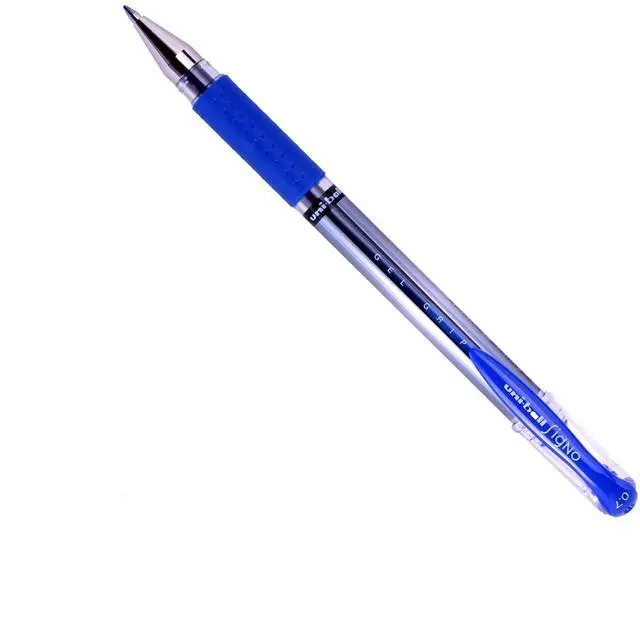 Main image of Uni-Ball UM151S Rollerball Pens Grip 0.7 mm Tip 0.5 mm Stroke Width (12 per pack) - Blue