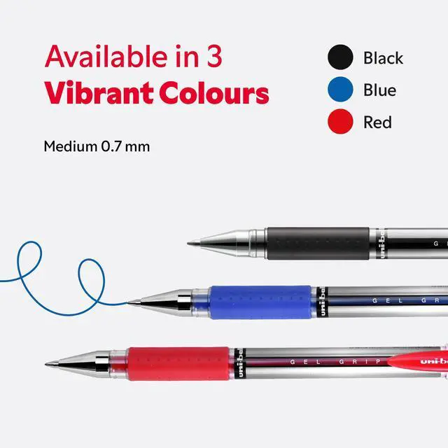 Alt view image 6 of 7 - uni-ball Gel Impact Pens, 0.7 mm, Black (12-Pack)