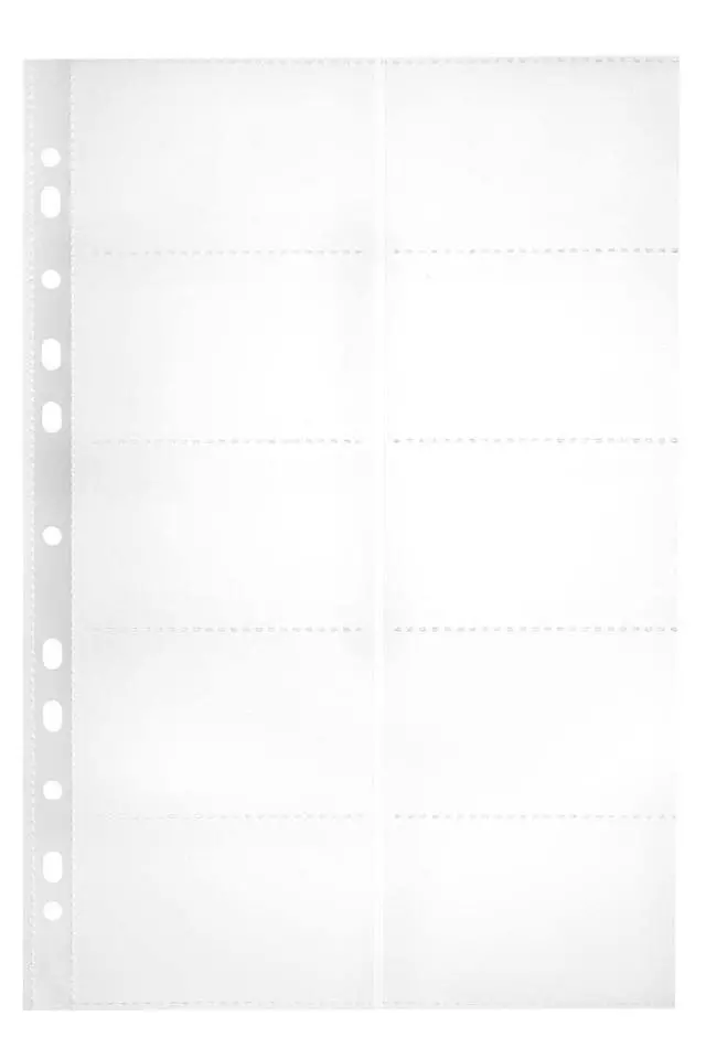 Alt view image 2 of 3 - Marbig A4 Business Card Pockets 10 pieces