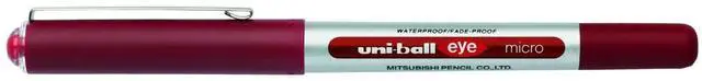 Main image of Uni-Ball 162560000 0.5 mm Nib UB-150 Eye Micro Rollerball Pen - Red (Pack of 12)