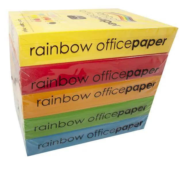 Alt view image 2 of 3 - Rainbow A4 80Gsm Office Paper 500 Sheets, Yellow