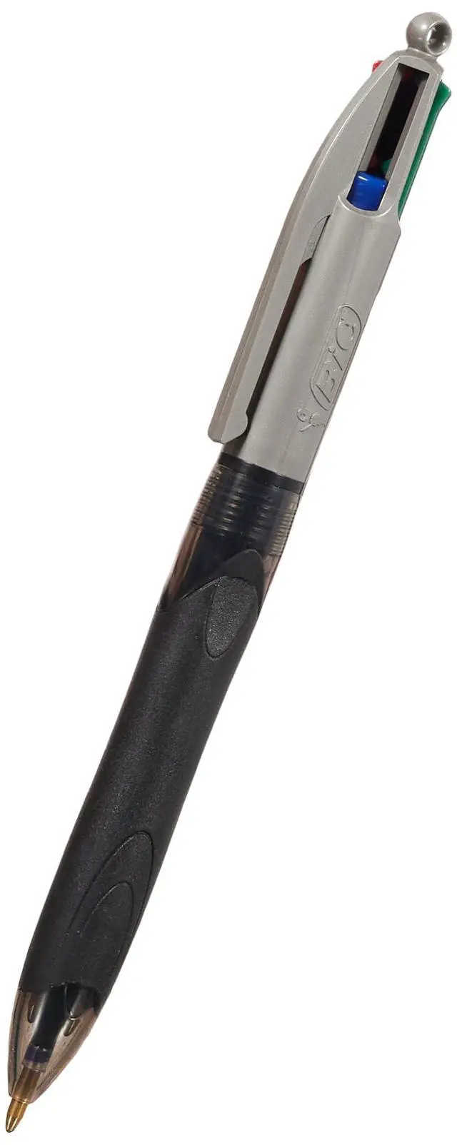 Alt view image 4 of 7 - BIC 4 Colours Grip Pro Retractable Medium Point (1.0 mm) Ballpoint Pens, 12 Pens and Each Pen Contains 4 Colours