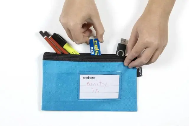 Alt view image 4 of 4 - Celco Tartan Cases, Marine Blue, Small, Pencil Case