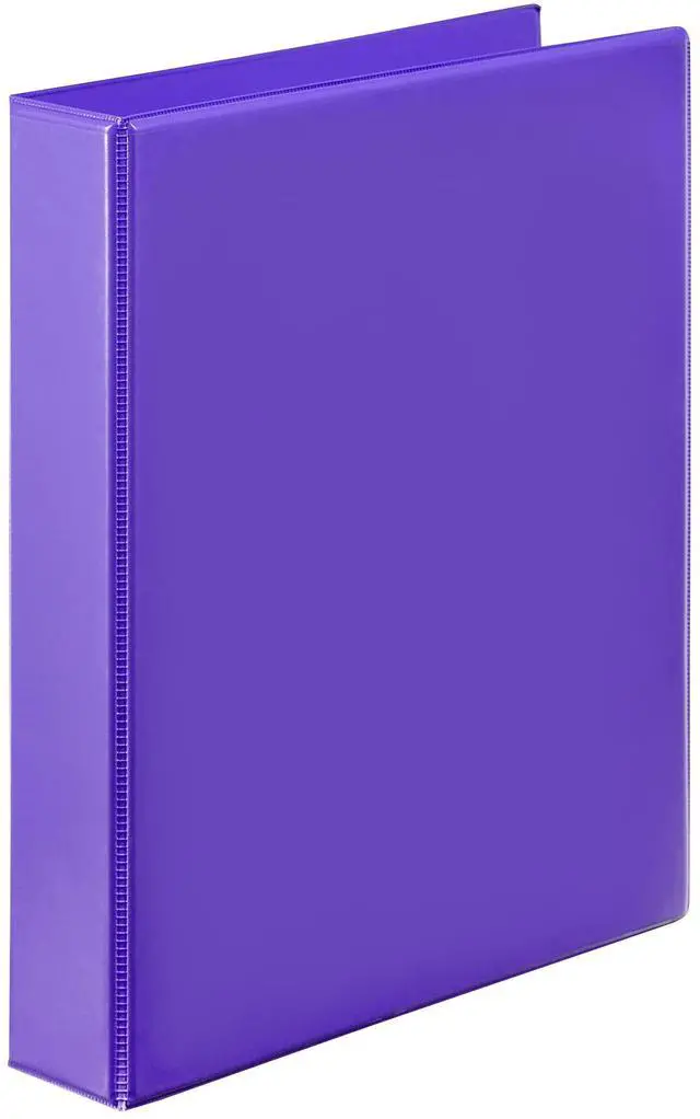 Main image of Marbig Clearview A4 2D-Ring Insert Binder, 25 mm Size, Purple