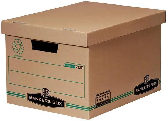 Main image of Economical and Recyclable Fellowes Bankers Box 700 Standard Strength Enviro Storage Box, (70299)