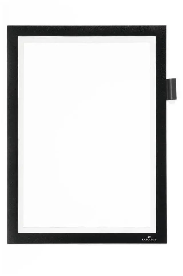 Main image of Durable DURAFRAME Note Self-Adhesive Magnetic Frame | A4 Format in Black | Pack of 1 Frames | Includes Universal Pen Holder |