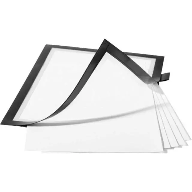 Alt view image 2 of 6 - Durable DURAFRAME Note Self-Adhesive Magnetic Frame | A4 Format in Black | Pack of 1 Frames | Includes Universal Pen Holder |