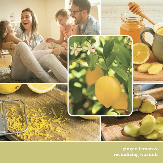 Alt view image 6 of 7 - Yankee Candle Revitalizing Ginger & Lemon Well Living Collection Large Square Candle 19.5 oz.