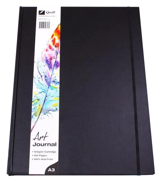 Main image of Quill Journal Art A3 Hardcover 125gsm Elastic Closure 60lf