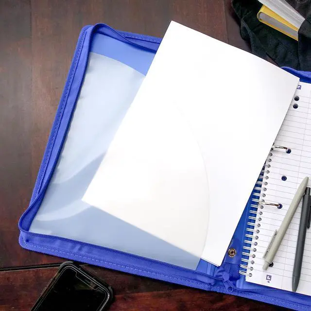 Alt view image 5 of 7 - Bantex, Zipper Binder A4, 2D Ring, 25mm, Light Blue