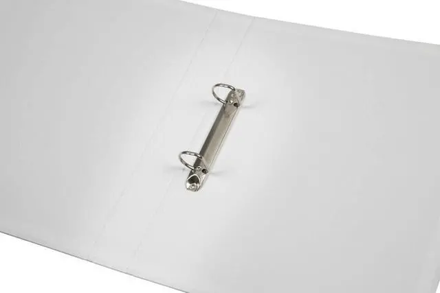 Alt view image 4 of 4 - Marbig 2D Pe Linen Binder, White, 25 mm