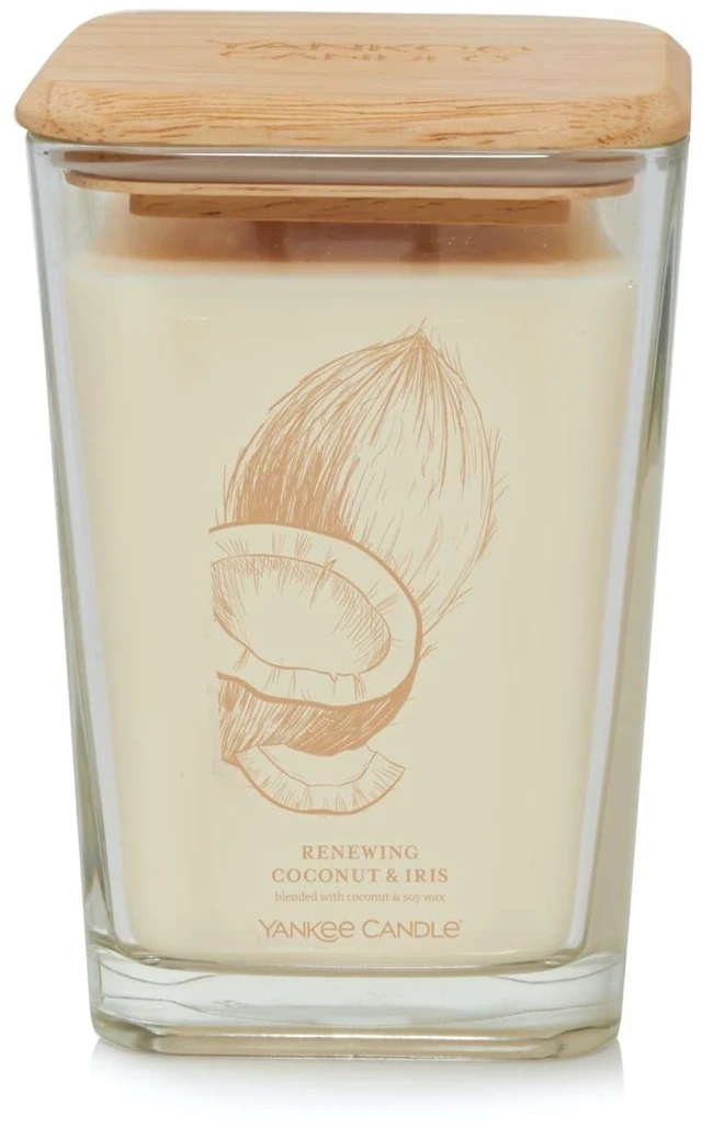 Main image of Yankee Candle Renewing Coconut & Iris Well Living Collection Large Square Candle 19.5 oz.