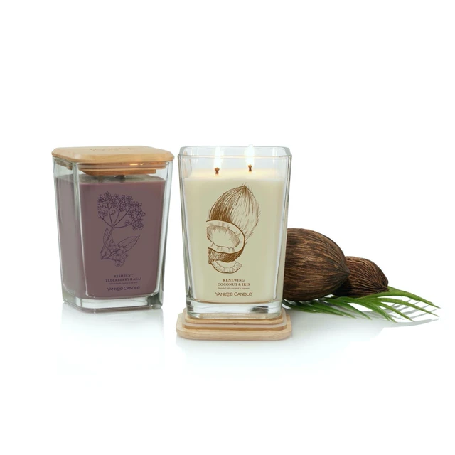Alt view image 7 of 7 - Yankee Candle Renewing Coconut & Iris Well Living Collection Large Square Candle 19.5 oz.