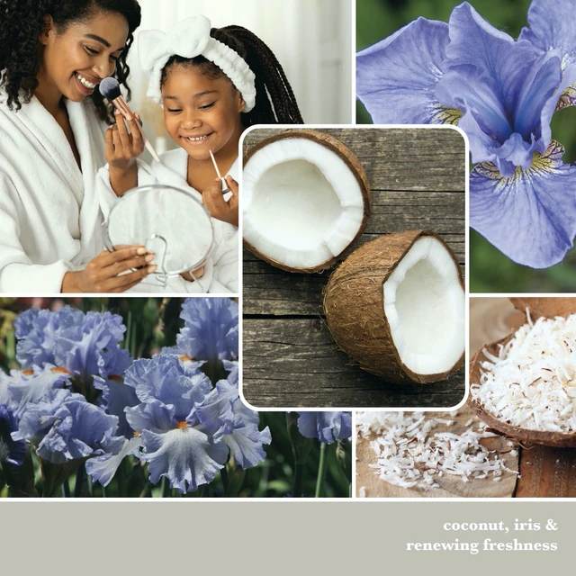 Alt view image 6 of 7 - Yankee Candle Renewing Coconut & Iris Well Living Collection Large Square Candle 19.5 oz.