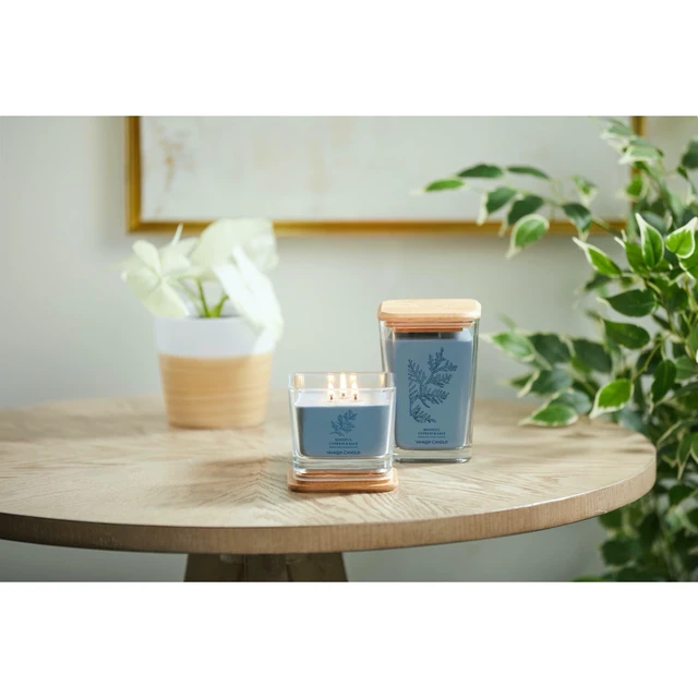 Alt view image 4 of 7 - Yankee Candle Mindful Cypress & Sage Well Living Collection Large Square Candle 19.5 oz.