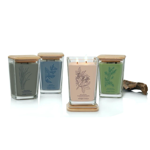 Alt view image 7 of 7 - Yankee Candle Mindful Cypress & Sage Well Living Collection Large Square Candle 19.5 oz.