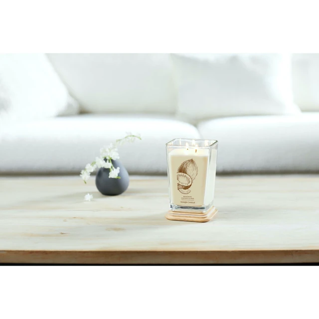 Alt view image 3 of 7 - Yankee Candle Renewing Coconut & Iris Well Living Collection Large Square Candle 19.5 oz.