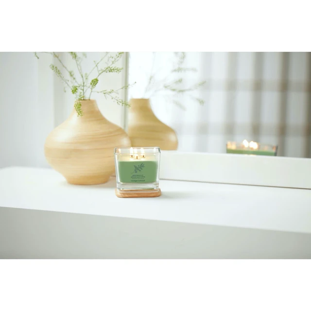 Alt view image 3 of 6 - Yankee Candle Restorative Hinoki & Juniper Well Living Collection Medium Square Candle 11.25 oz