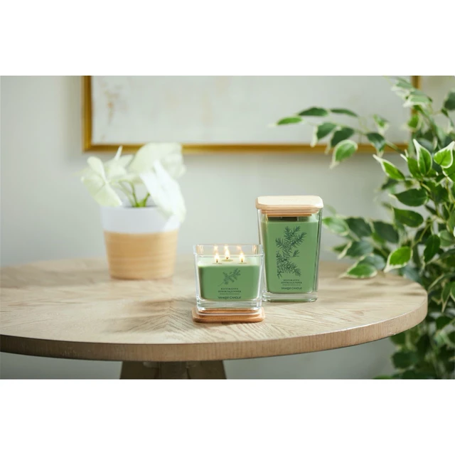 Alt view image 4 of 6 - Yankee Candle Restorative Hinoki & Juniper Well Living Collection Medium Square Candle 11.25 oz