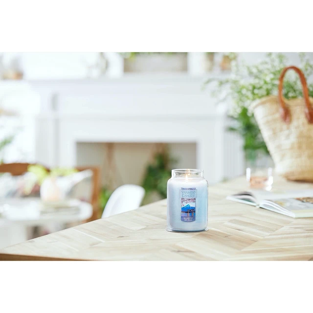 Alt view image 4 of 6 - Yankee Candle Majestic Mt. Fuji Large Jar CandleLight Blue Coconut Scent