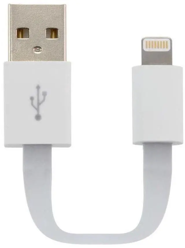 Main image of Moki Pocket Lightning SynCharge Cable 10cm/4in, White