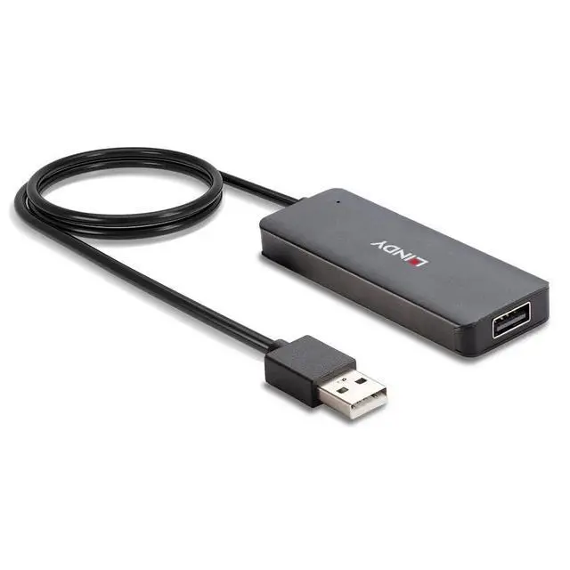 Alt view image 3 of 6 - Lindy 4 x USB 2.0, 480 MBit Black, 9988775
