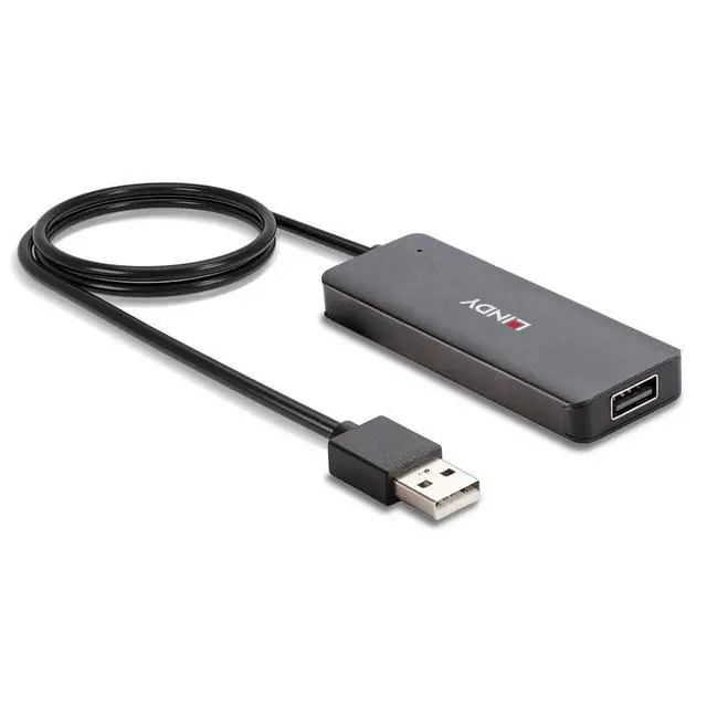Alt view image 4 of 6 - Lindy 4 x USB 2.0, 480 MBit Black, 9988775