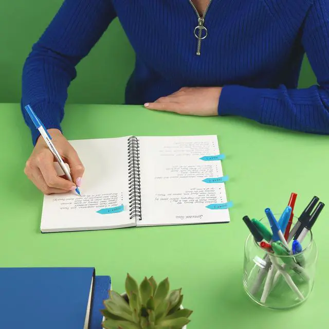 Alt view image 7 of 7 - Paper Mate Kilometrico Ballpoint Pens | Long Writing with Medium Point (1.0mm) | Black Ink | 80% Recycled Plastic | 50 Count