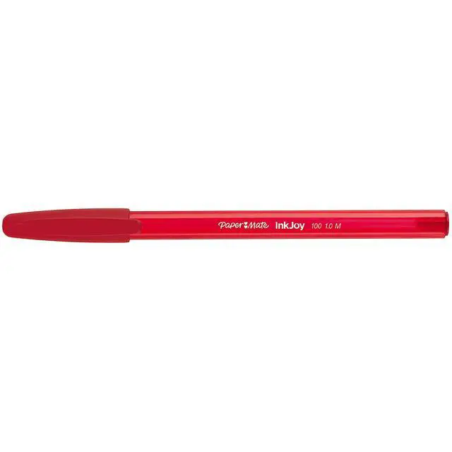 Alt view image 2 of 7 - Paper Mate InkJoy 100ST Ballpoint Pens | Medium Point (1.0 mm) | Red | 50 Count
