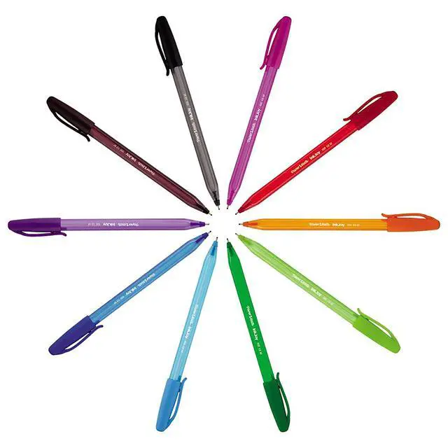 Alt view image 7 of 7 - Paper Mate InkJoy 100ST Ballpoint Pens | Medium Point (1.0 mm) | Red | 50 Count