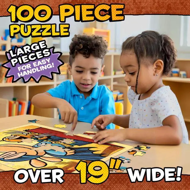 Alt view image 7 of 10 - University Games Dog Man Adventures Puzzle 100-Piece Jigsaw (UG-33847)