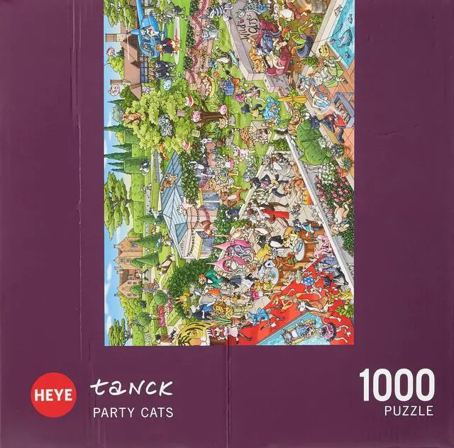 Alt view image 3 of 4 - Heye 29838 Party Cats, Tanck Triangular Puzzles, 50 x 70 x 0.2 centimetres