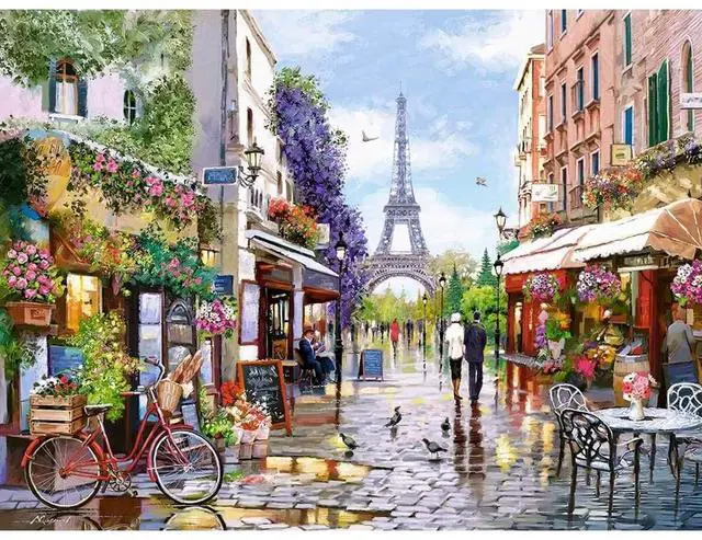 Main image of Castorland Puzzle 3000 Pieces - Flowering, Paris