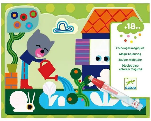 Main image of DJECO Hidden in The Garden Paint with Water Set