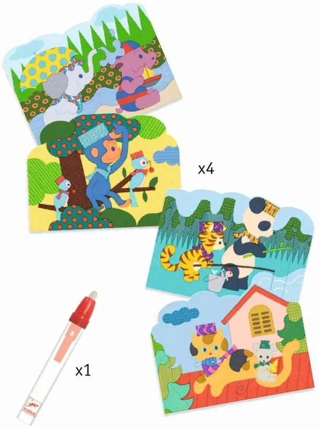 Alt view image 2 of 2 - Djeco Magic Color Hidden Outside (39065), Multicoloured