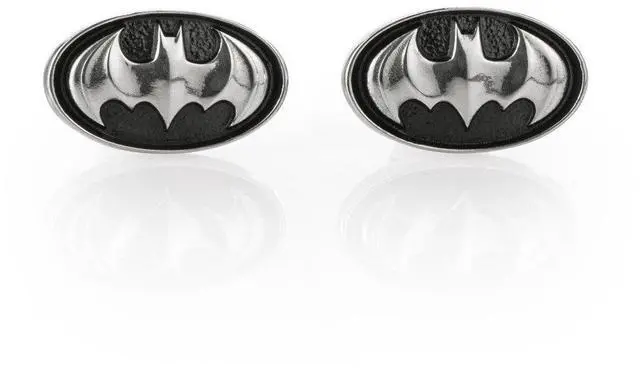 Main image of Royal Selangor Hand Finished DC Collection Pewter Batman Insignia Cufflinks Gift