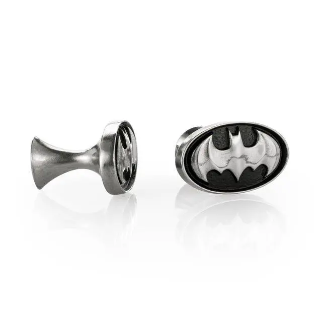 Alt view image 2 of 4 - Royal Selangor Hand Finished DC Collection Pewter Batman Insignia Cufflinks Gift