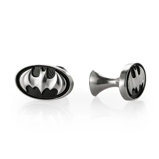 Alt view image 3 of 4 - Royal Selangor Hand Finished DC Collection Pewter Batman Insignia Cufflinks Gift