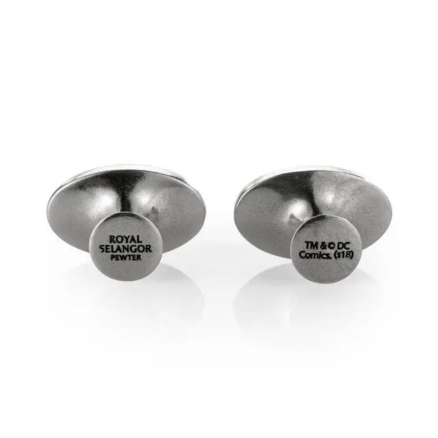 Alt view image 4 of 4 - Royal Selangor Hand Finished DC Collection Pewter Batman Insignia Cufflinks Gift