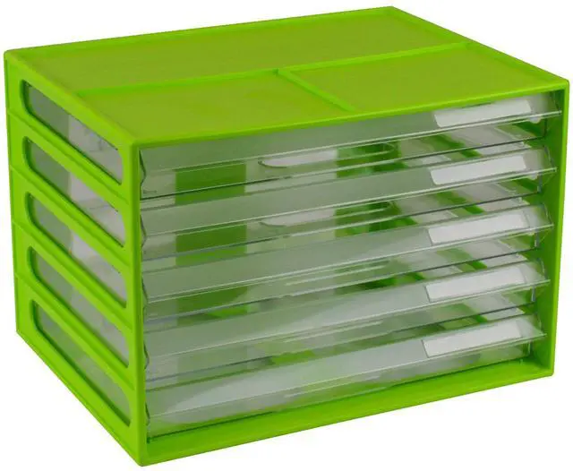 Main image of ITALPLAST Document Cabinet ITALPLAST A4 5 Drawer Lime(Each)