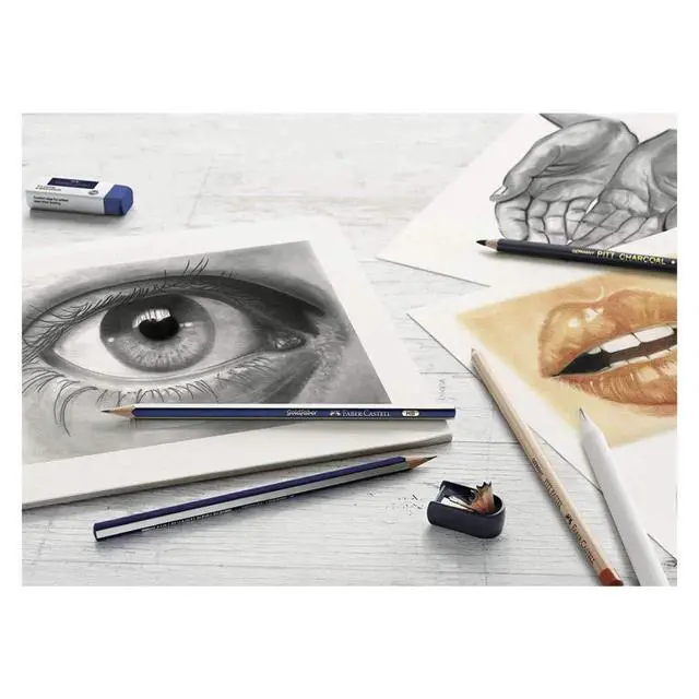 Alt view image 4 of 4 - Faber-Castell Classic Sketch Set - 6 Piece Graphite & Pastel Pencil Sketching Set