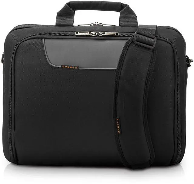 Main image of EVERKI Advance Laptop Briefcase 16 Inch - Business Briefcase for Men & Women, Ideal Lap Top Computer Bag for Travel, Heavy Duty Laptop Bag, Mens Lap Top Messenger Carrying Case - (EKB407NCH) Black