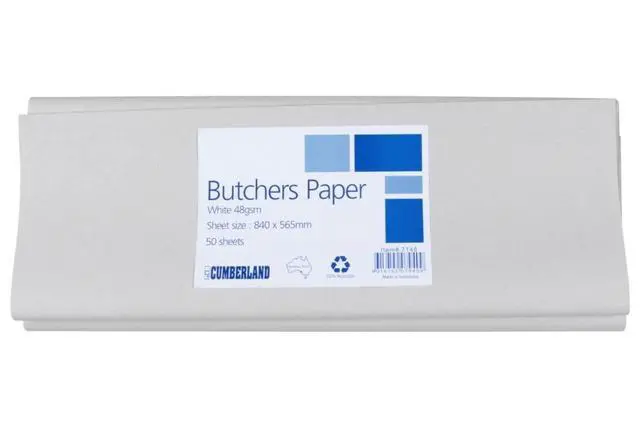 Alt view image 3 of 4 - Cumberland 48 GSM Butcher's Papers 50 Pack, 565mm Width, White
