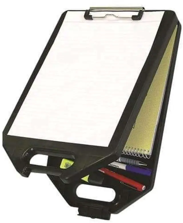 Main image of Stat A4 Clipboard with Storage, Black