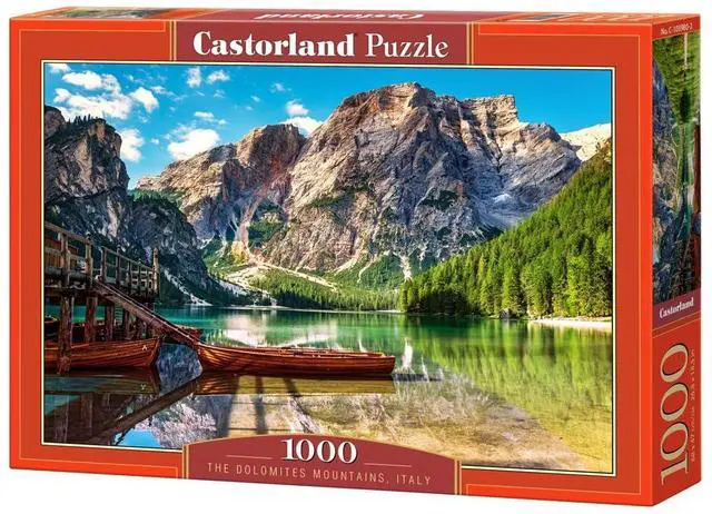 Main image of CASTORLAND 1000 Piece Jigsaw Puzzles, The Dolomites Mountains, Italy, Idyllic View, Landscape Puzzle, Adult Puzzle, Castorland C-103980-2
