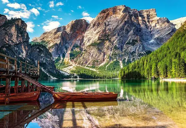 Alt view image 2 of 7 - CASTORLAND 1000 Piece Jigsaw Puzzles, The Dolomites Mountains, Italy, Idyllic View, Landscape Puzzle, Adult Puzzle, Castorland C-103980-2