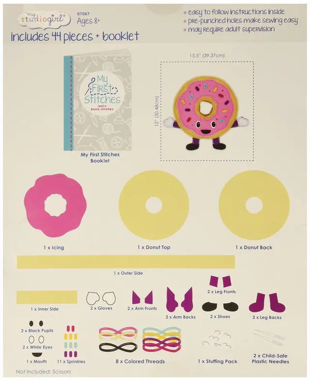 Alt view image 2 of 2 - Foodie Pillow, Donut
