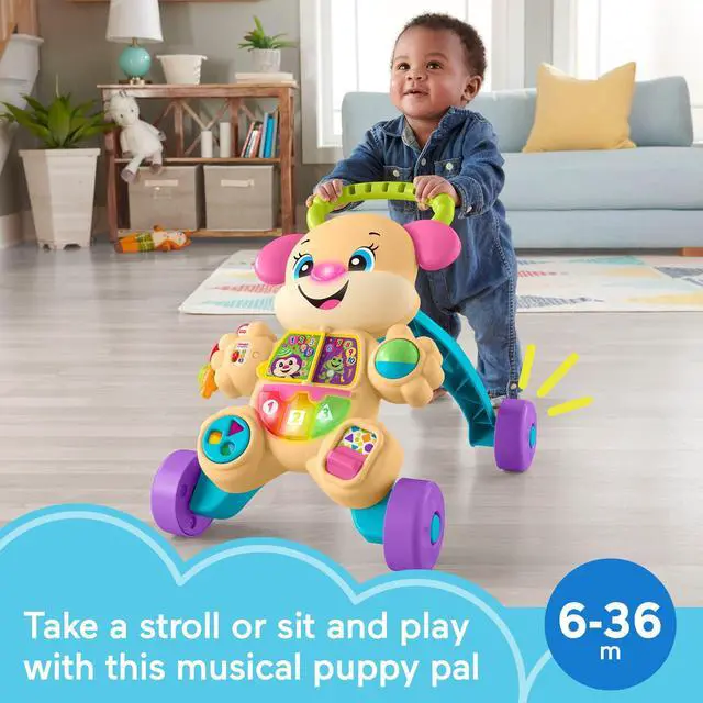 Alt view image 2 of 6 - Fisher-Price Laugh & Learn Smart Stages Learn With Sis Walker, Pink