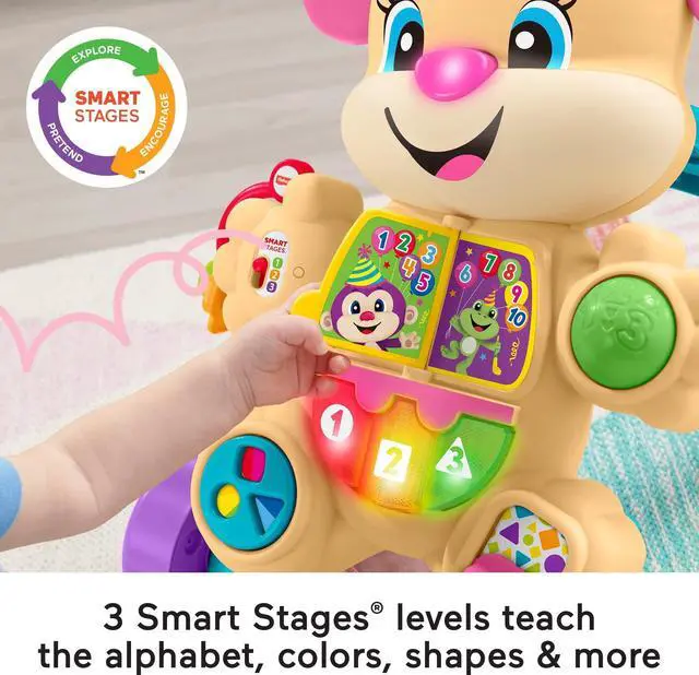 Alt view image 3 of 6 - Fisher-Price Laugh & Learn Smart Stages Learn With Sis Walker, Pink