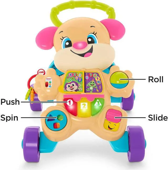 Alt view image 5 of 6 - Fisher-Price Laugh & Learn Smart Stages Learn With Sis Walker, Pink